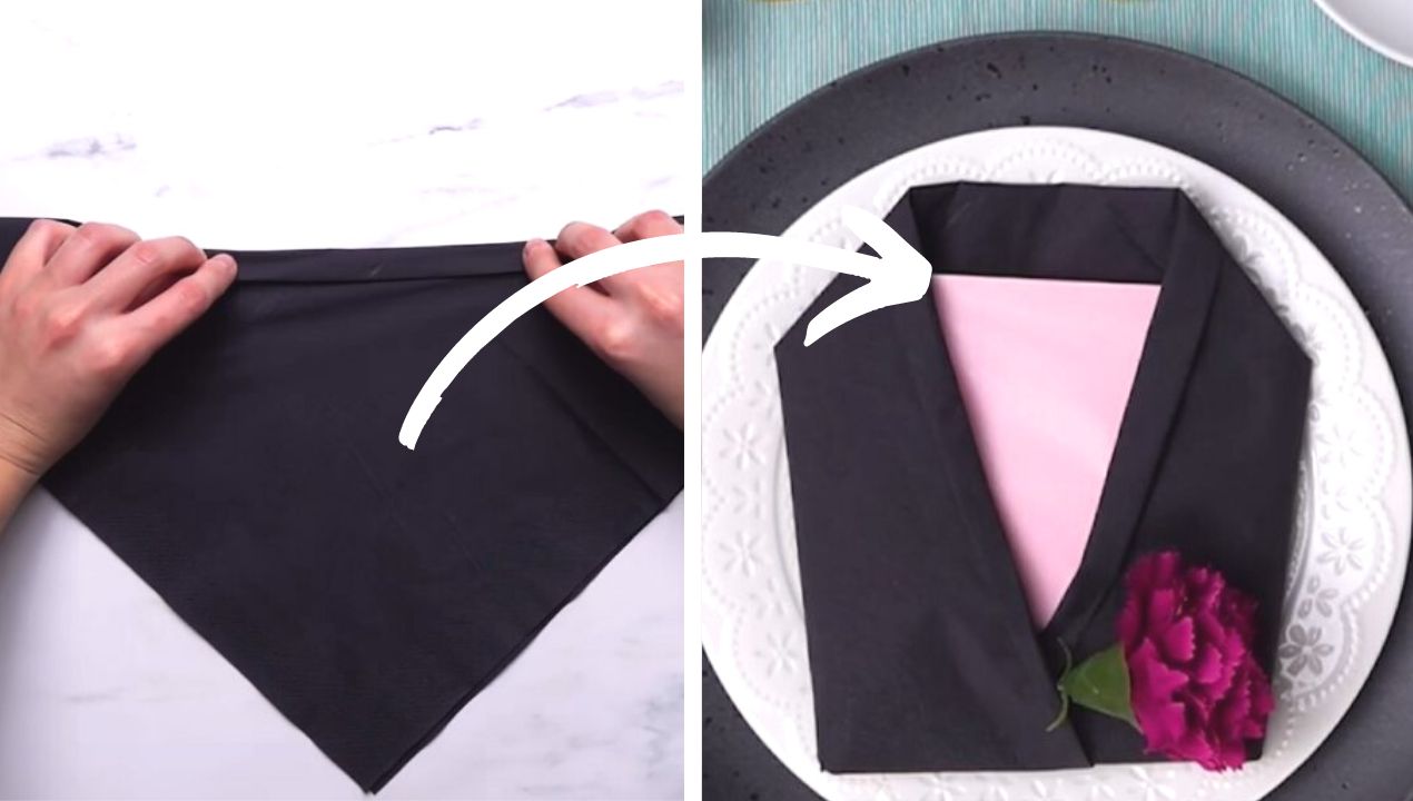 How to fold a napkin on the table? This is simply a proposal that you will surprise your guests