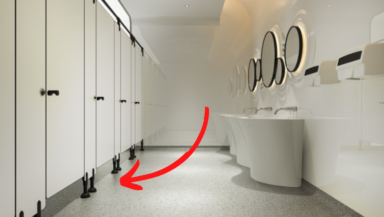 Zaskakujący powód, dla którego drzwi w toaletach publicznych są "za krótkie"