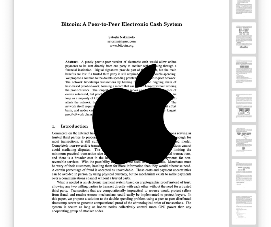 Masz Mac’a? Komputery Apple zawierają ukryty, oryginalny manifest Satoshiego Nakamoto z 2008 r.