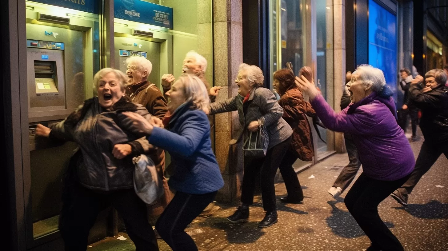 Bankomaty rozdawały darmowe pieniądze! Chaos, tłumy i interwencje policji