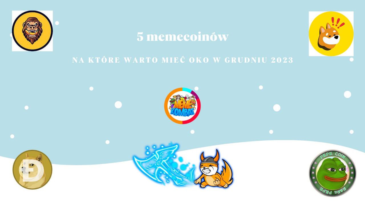 5 memecoinów, na które warto mieć oko w grudniu 2023