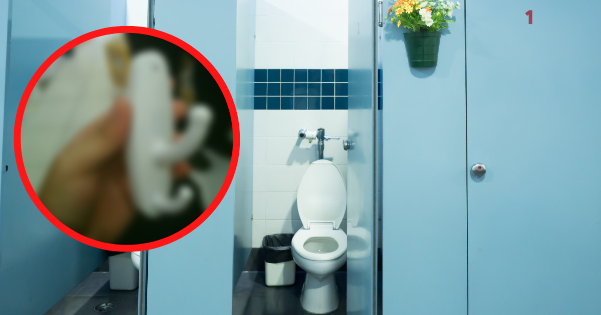 Jeżeli dostrzeżesz taki wieszak w toalecie, lepiej jak najszybciej wyjdź i zgłoś to policji
