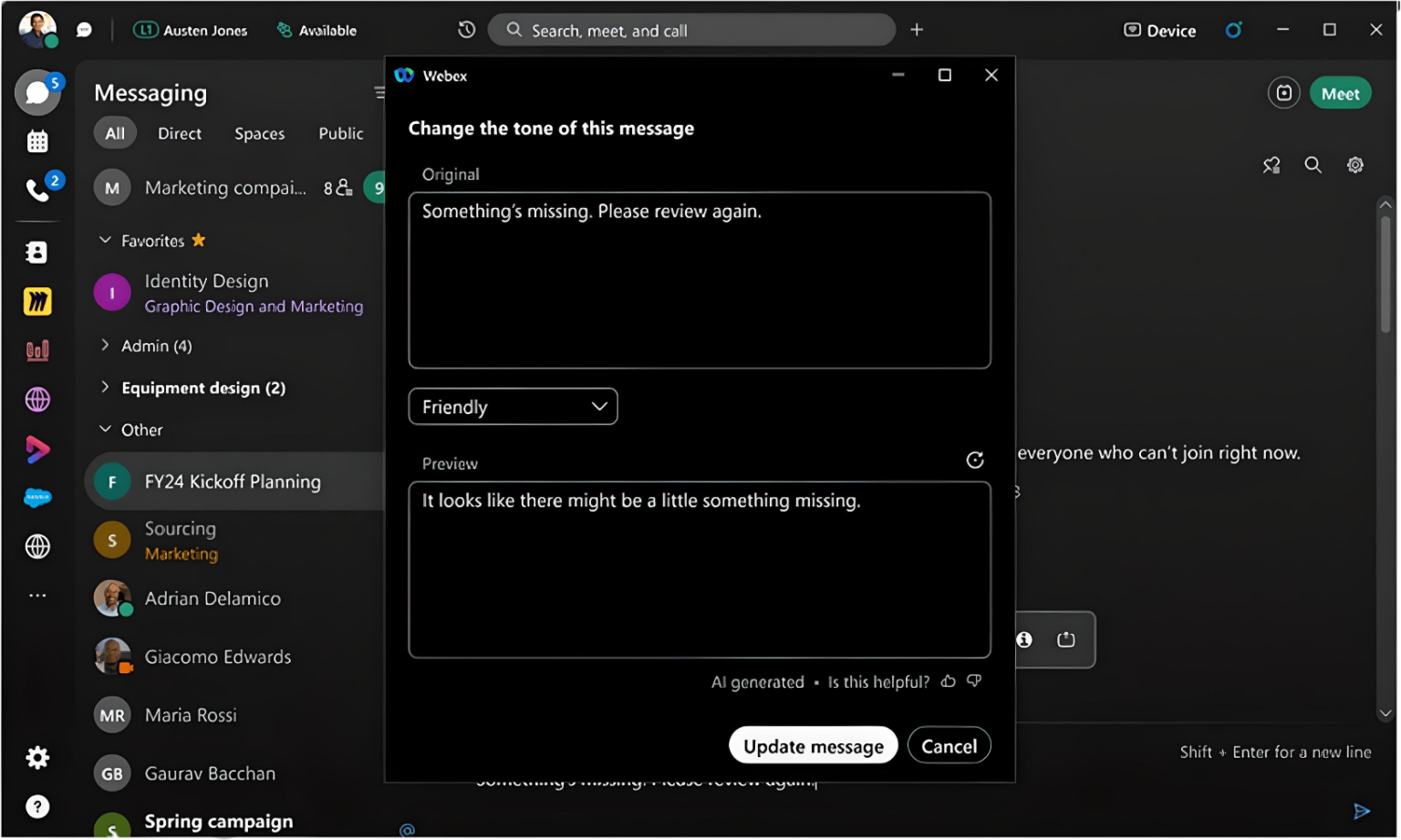 Cisco z nową strategia wykorzystania AI w platformie Webex