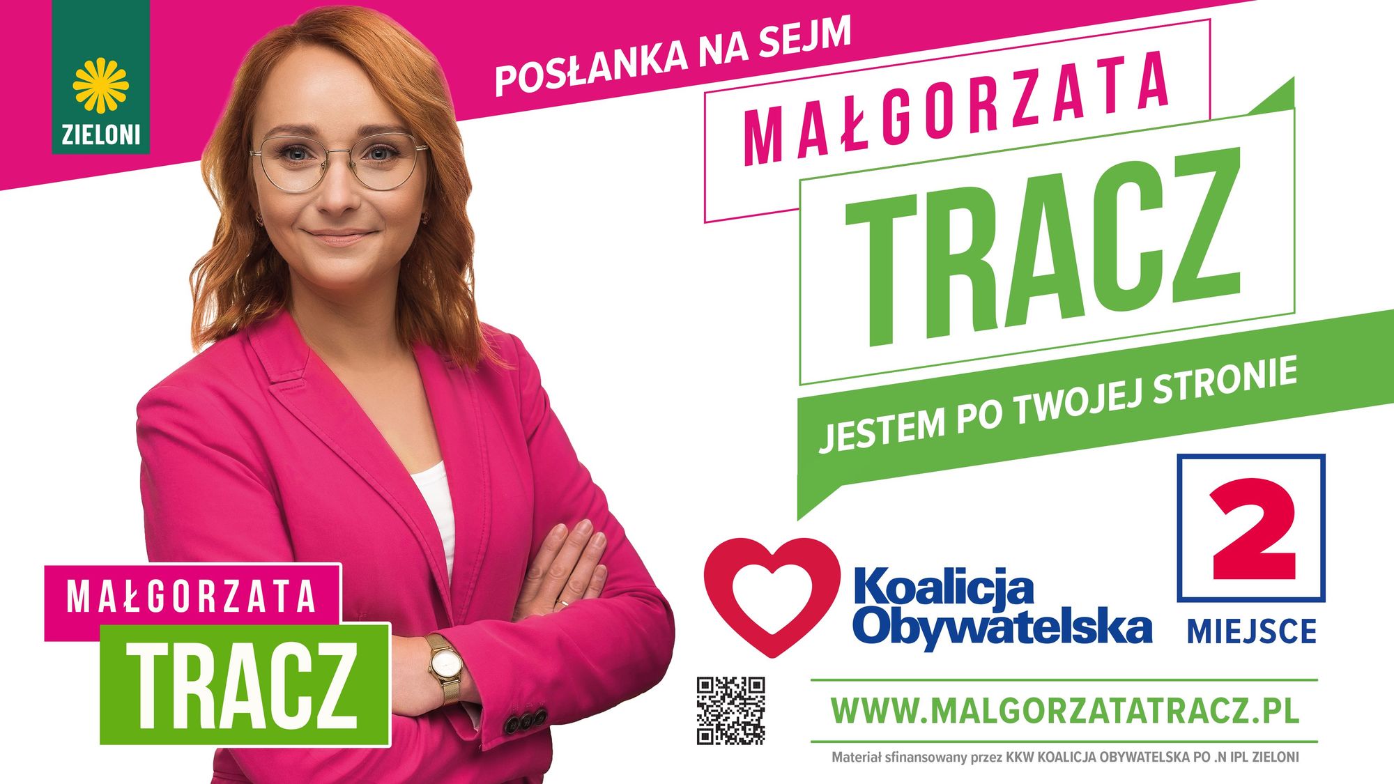 W niedzielę głosuj na Małgorzatę Tracz!